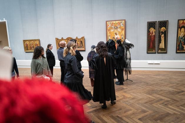Opening DER BERLINER SALON alternative view guests model exhibition exhibition space opening DER BERLINER SALON is once again a guest at the Berlin Gemäldegalerie and presents a curated selection of 45 designers as part of Berlin Fas Copyright: xEventpressxFuhrx