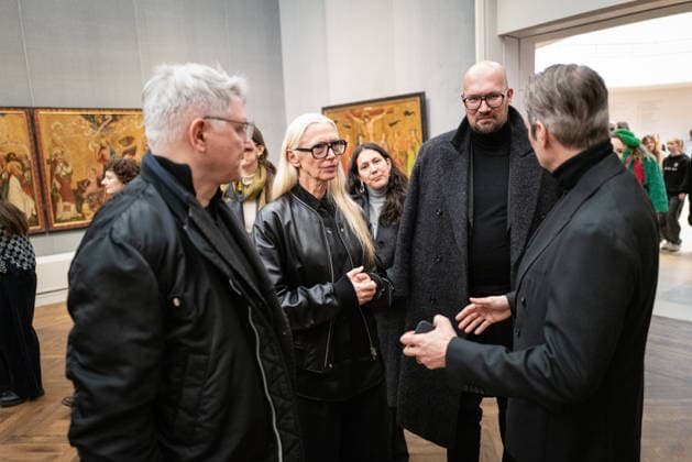 Opening DER BERLINER SALON alternative view Christiane Arp Marcus Kurz Guests Model Exhibition Exhibition space Opening DER BERLINER SALON is once again a guest at the Berlin Gemäldegalerie and presents a Copyright: xEventpressxFuhrx