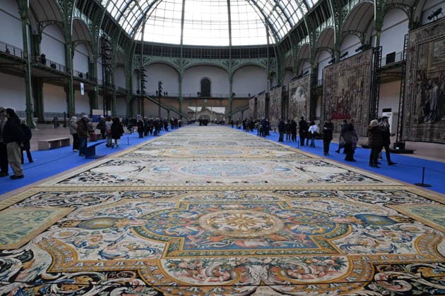 Opening of the Exhibition The Rediscovered Treasure of the Sun King - Paris Opening of the exhibition The rediscovered Treasure of the Sun King at the Grand Palais in Paris, France on February 2, 2026. Photo by Lionel Urman ABACAPRESS.COM Paris France  Copyright: xUrmanxLionel ABACAx