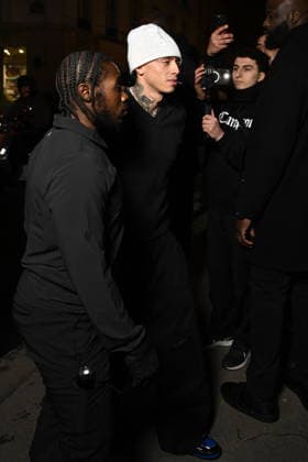Central Cee arrives for the global launch of NikeSkims in a pop up in the Marais district of Paris, France, on February 2, 2026 Pierre Perusseau Bestimage Central Cee arrives for the global launch of NikeSkims in a pop up in the Marais district of Paris, France, on February 2, 2026 Paris France  Copyright: xPierrexPerusseaux xBestimagexPierrexPerusseaux xBestimagex