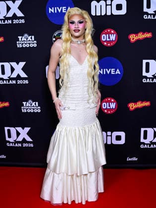 STOCKHOLM, SWEDEN 20260202 Kendi, stage name for Albin Lundblom Melin, nominated in Drag of the Year, arrives at the QX gala at Cirkus in Stockholm STOCKHOLM SWEDEN x10030x  Copyright: xJonasxEkströmer TTx QX-GALAN 2026 YVE7ufUQ8mo