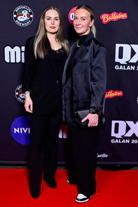 STOCKHOLM, SWEDEN 20260202 Jylice Kargadouris and Fride Moksnes arrive at the QX gala at Cirkus in Stockholm STOCKHOLM SWEDEN x10030x  Copyright: xJonasxEkströmer TTx QX-GALAN 2026 Y_5U0077PA4