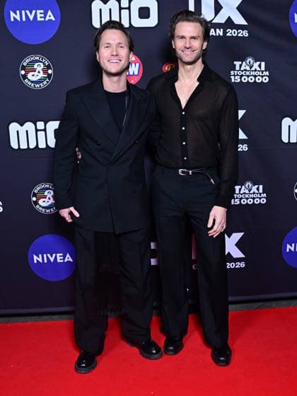 STOCKHOLM, SWEDEN 20260202 Viktor Frisk and Andreas Gran arrive at the QX gala at Cirkus in Stockholm STOCKHOLM SWEDEN x10030x  Copyright: xJonasxEkströmer TTx QX-GALAN 2026 _Q0zHC8AN-o