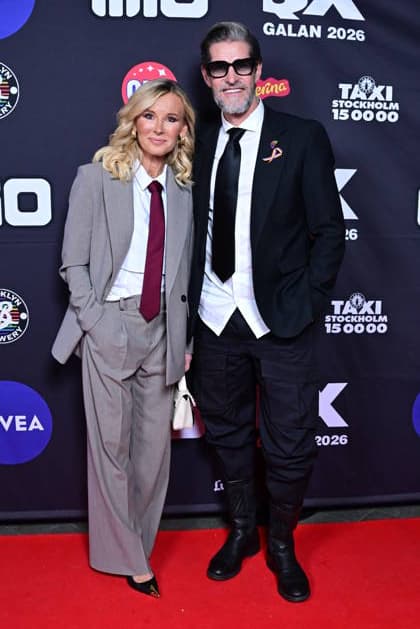 STOCKHOLM, SWEDEN 20260202 Viktoria Skoglund and husband Johan arrive at the QX gala at Cirkus in Stockholm STOCKHOLM SWEDEN x10030x  Copyright: xJonasxEkströmer TTx QX-GALAN 2026 kSnefnkF-Ws