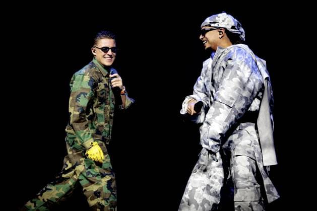 AMSTERDAM Ronnie Flex and Lil Kleine of hip-hop collective New Wave will perform at the Ziggo Dome. It was the first of five reunion concerts at the Amsterdam concert hall. RAMON VAN FLYMEN ANP netherlands out - belgium out  Copyright: xx x549489621x originalFilename: 549489621.jpg