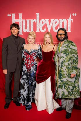 Hurlevent or Wuthering Heights photocall in Paris EB US actor Jacob Elordi, British Actress and filmmaker Emerald Fennell, Australian actress Margot Robbie and British actor Shazad Latif pose during a photocall before the screening of the movie Wuthering Heights at the Grand Rex theater in Paris on February 2, 2026. Photo by Eliot Blondet ABACAPRESS.COM Paris France France  Copyright: xBlondetxEliot ABACAx