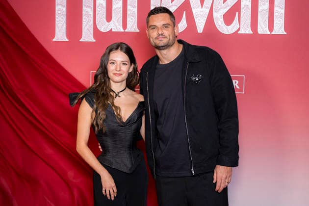 Hurlevent or Wuthering Heights photocall in Paris EB France s swimmer Florent Manaudou and French dancer and actress Elsa Bois pose during a photocall before the screening of the movie Wuthering Heights at the Grand Rex theater in Paris on February 2, 2026. Photo by Eliot Blondet ABACAPRESS.COM Paris France France  Copyright: xBlondetxEliot ABACAx