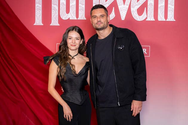 Hurlevent or Wuthering Heights photocall in Paris EB France s swimmer Florent Manaudou and French dancer and actress Elsa Bois pose during a photocall before the screening of the movie Wuthering Heights at the Grand Rex theater in Paris on February 2, 2026. Photo by Eliot Blondet ABACAPRESS.COM Paris France France  Copyright: xBlondetxEliot ABACAx
