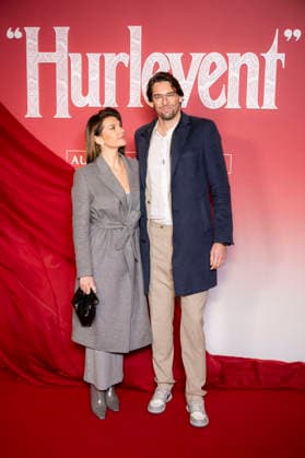 Hurlevent or Wuthering Heights photocall in Paris EB Alice Detollenaere and Camille Lacourt poses during a photocall before the screening of the movie Wuthering Heights at the Grand Rex theater in Paris on February 2, 2026. Photo by Eliot Blondet ABACAPRESS.COM Paris France France  Copyright: xBlondetxEliot ABACAx