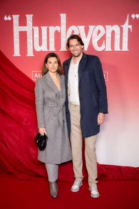 Hurlevent or Wuthering Heights photocall in Paris EB Alice Detollenaere and Camille Lacourt poses during a photocall before the screening of the movie Wuthering Heights at the Grand Rex theater in Paris on February 2, 2026. Photo by Eliot Blondet ABACAPRESS.COM Paris France France  Copyright: xBlondetxEliot ABACAx