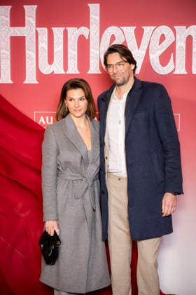 Hurlevent or Wuthering Heights photocall in Paris EB Alice Detollenaere and Camille Lacourt poses during a photocall before the screening of the movie Wuthering Heights at the Grand Rex theater in Paris on February 2, 2026. Photo by Eliot Blondet ABACAPRESS.COM Paris France France  Copyright: xBlondetxEliot ABACAx