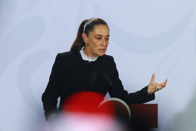 Mexico s President Claudia Sheinbaum speaks about the inauguration of the Santa FeÃ¢â‚¬Observatorio section of the El Insurgente train during a news conference at the National Film Archive in Chapultepec. on February 2, 2026 in Mexico City, Mexico. Mexico City Mexico - ZUMAe321 20260202_zia_e321_002 Copyright: xCarlosxSantiagox