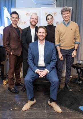 February 2, 2026, Bronx, New York, USA: Eric Price, 2026 Kleban Prize winner for most promising musical theatre lyricist (C) attends awards ceremony at ASCAP offices in New York, NY on February 2, 2026. Bronx USA - ZUMAr339 20260202_znp_r339_007 Copyright: xLevxRadinx
