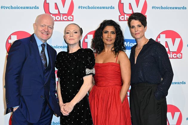 TV Choice Awards 2026, Arrivals, London, UK. 02 February 2026. London, UK, 02 February 2026. (L-R) Jake Wood, Kellie Bright, Balvinder Sopal and Heather Pearce attend the TV Choice Awards 2026 at the The London Hilton, Park Lane, London, UK., Credit:Lee Floyd Avalon UK, London, The London Hilton, Park Lane  Copyright: xLeexFloydx xAvalonx 1071586294