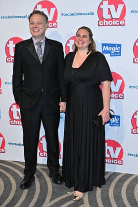 TV Choice Awards 2026, Arrivals, London, UK. 02 February 2026. London, UK, 02 February 2026. Shaun Dooley and Polly Cameron attend the TV Choice Awards 2026 at the The London Hilton, Park Lane, London, UK., Credit:Lee Floyd Avalon UK, London, The London Hilton, Park Lane  Copyright: xLeexFloydx xAvalonx 1071589798