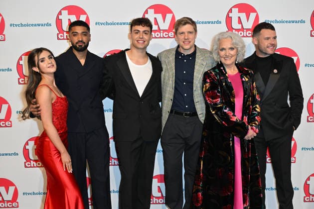TV Choice Awards 2026, Arrivals, London, UK. 02 February 2026. London, UK, 02 February 2026. Amelia Flanagan, Shebz Miah, Bradley Riches, Ryan Hawley, Louise Jameson and Danny Miller attend the TV Choice Awards 2026 at the The London Hilton, Park Lane, London, UK., Credit:Lee Floyd Avalon UK, London, The London Hilton, Park Lane Copyright: xLeexFloydx xAvalonx 1071587214