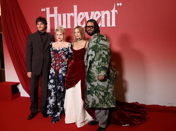 Hurlevent Photocall Jacob Elordi, Emerald Fennell, Margot Robbie and Shazad Latif attend the Hurlevent Photocall at Le Grand Rex on February 02, 2026 in Paris, France.  Copyright: xDFYx