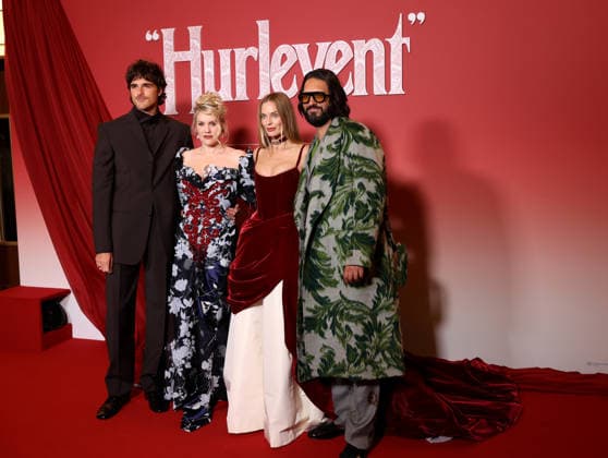 Hurlevent Photocall Jacob Elordi, Emerald Fennell, Margot Robbie and Shazad Latif attend the Hurlevent Photocall at Le Grand Rex on February 02, 2026 in Paris, France.  Copyright: xDFYx