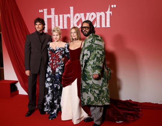 Hurlevent Photocall Jacob Elordi, Emerald Fennell, Margot Robbie and Shazad Latif attend the Hurlevent Photocall at Le Grand Rex on February 02, 2026 in Paris, France.  Copyright: xDFYx