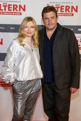 Johanna Christine Gehlen, Sebastian Bezzel married couple actors on the red carpet at the movie premiere Die Aelteren at Kinopolis HafenCity in Hamburg on 02 02 2026 Hamburg Germany