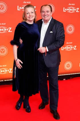 Wolfram Kons with wife Alexa Apermann at the 25 Lambertz Monday Night in the MMC Studios Cologne, 02 02 2026 Foto:xR.xSchmiegeltx xFuturexImagex lambertz_6480