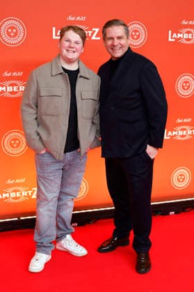 Julius Weckauf and guest at the 25 Lambertz Monday Night in the MMC Studios Cologne, 02 02 2026 Foto:xR.xSchmiegeltx xFuturexImagex lambertz_6496