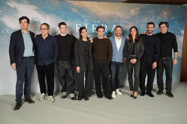 Miguel Bernardeau, Salvador Calvo, Carlos Cuevas and Miguel Angel Silvestre at photocall film La Fiera in Madrid on Tuesday, 03 February 2026 Cordon Press 