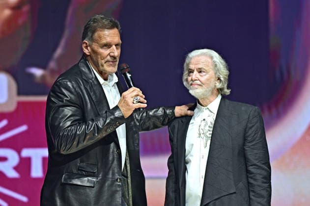 25 Lambertz Monday Night Hermann Bühlbecker with Ralf Moeller on the occasion of the 25 Lambertz Monday Night on 02 02 2026 in the MMC Filmstudios Cologne 20260202MWI106814