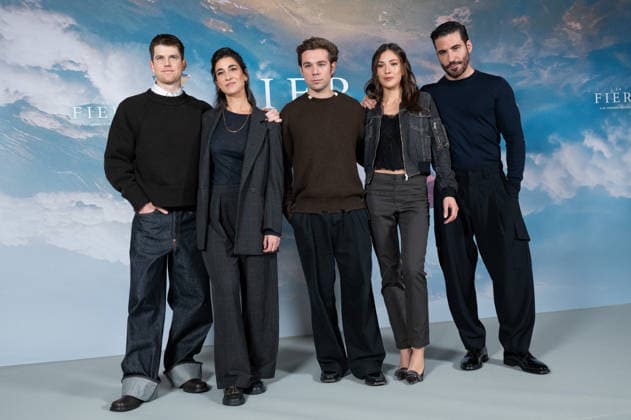 February 3, 2026, Madrid, Spain: (L-R) Miguel Bernardeau, StÃ phanie Magnin, Carlos Cuevas, Salvador Calvo, Candela Gonzalez and Miguel Ãngel Silvestre attend the photocall for LA FIERA at Hotel Barcelo Torre de Madrid. Madrid Spain - ZUMAs197 20260203_aaa_s197_079 Copyright: xAtilanoxGarciax