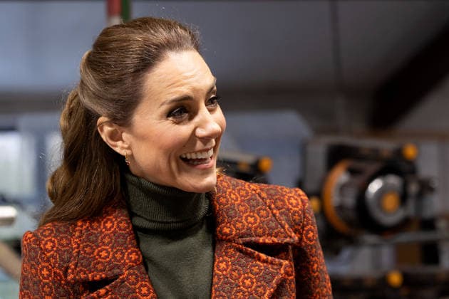 . 03 02 2026. Haverfordwest, United Kingdom. Kate Middleton, the Princess of Wales, during a visit to the Melin Tregwynt woollen mill in Wales. United Kingdom.  xPoolx xi-Imagesx IIM-26541-0009