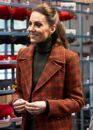 . 03 02 2026. Haverfordwest, United Kingdom. Kate Middleton, the Princess of Wales, during a visit to the Melin Tregwynt woollen mill in Wales. United Kingdom.  xPoolx xi-Imagesx IIM-26541-0013