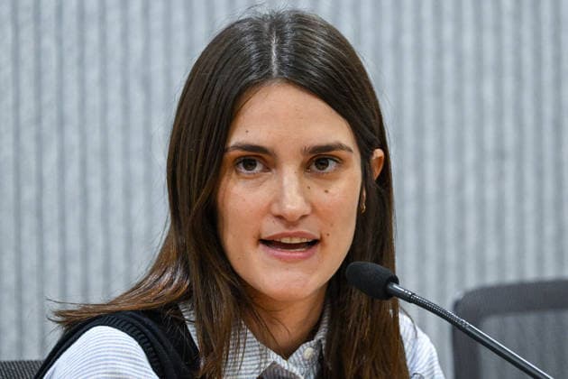 ITALY - PRESS CONFERENCE PRESENTING THE INTERNATIONAL AWARD FRANCIS OF ASSISI AND CARLO ACUTIS FOR AN ECONOMY OF FRATERNITY - 2026 2 03 Italy, Rome, Vatican, 2026 2 03 .Martina Giacomel, Official of the Dicastery for Promoting Integral Human Development (Research and Reflection Section) during a Press conference presenting the international award Francis of Assisi and Carlo Acutis for an economy of fraternity EDITORIAL USE ONLY - NO BOOKS Copyright: xALESSIAxGIULIANIx