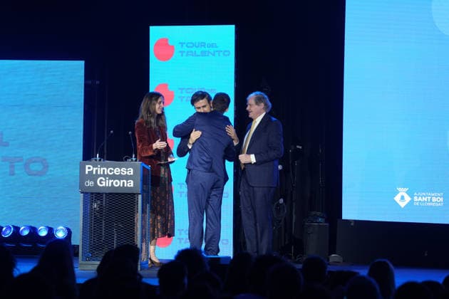 The King presides over the ceremony of Proclamation of the Princess of Girona Social 2026 Award The founder of the association Joves Units of the Barcelona neighborhood of Poble Sec, Hatim Azahri, winner of the Princess of Girona Social 2026 Award, intervenes during the ceremony of Proclamation of the Princess of Girona Social 2026 Award, inaugural event of the Tour of Talent 2026, on February 3, 2026, in Sant Boi de Llobregat, Barcelona, Cataluna Spain The Talent Tour 2026, promoted by the Princess of Girona Foundation, has started its program this Monday, with the first stop in the Baix Llobregat region, and will also have activities in Gavà, Viladecans and Castelldefels to highlight local talent 03 FEBRUARY 2026 KING PRINCESS OF GIRONA Copyright: xDavidxZorrakinox 7263689
