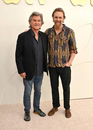 Apple TV Press Day Kurt Russell and Wyatt Russell arriving to Apple TV Press Day at Barker Hanger on February 03, 2026 in Santa Monica, CA. Santa Monica Barker Hanger California USA Copyright: xLISAxOConnor AFF-USA.comx