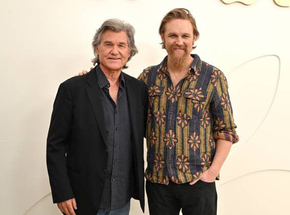 Apple TV Press Day Kurt Russell and Wyatt Russell arriving to Apple TV Press Day at Barker Hanger on February 03, 2026 in Santa Monica, CA. Santa Monica Barker Hanger California USA Copyright: xLISAxOConnor AFF-USA.comx