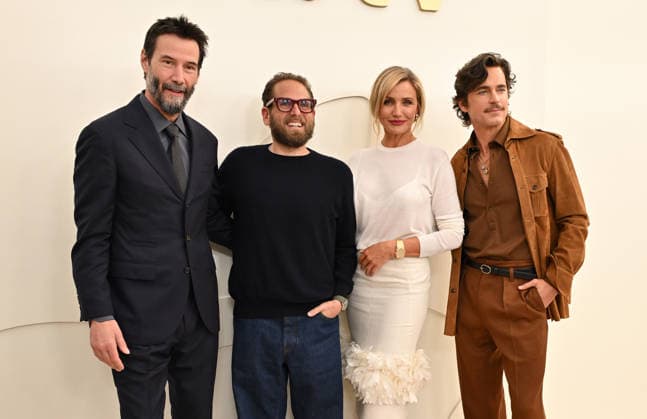 Apple TV Press Day Keanu Reeves, Jonah Hill, Cameron Diaz and Matt Bomer arriving to Apple TV Press Day at Barker Hanger on February 03, 2026 in Santa Monica, CA. Santa Monica Barker Hanger California USA Copyright: xLISAxOConnor AFF-USA.comx