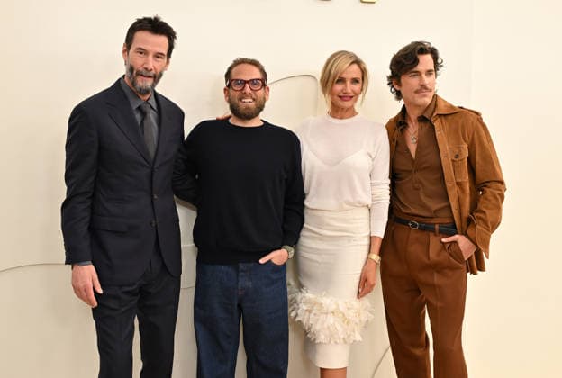 Apple TV Press Day Keanu Reeves, Jonah Hill, Cameron Diaz and Matt Bomer arriving to Apple TV Press Day at Barker Hanger on February 03, 2026 in Santa Monica, CA. Santa Monica Barker Hanger California USA Copyright: xLISAxOConnor AFF-USA.comx