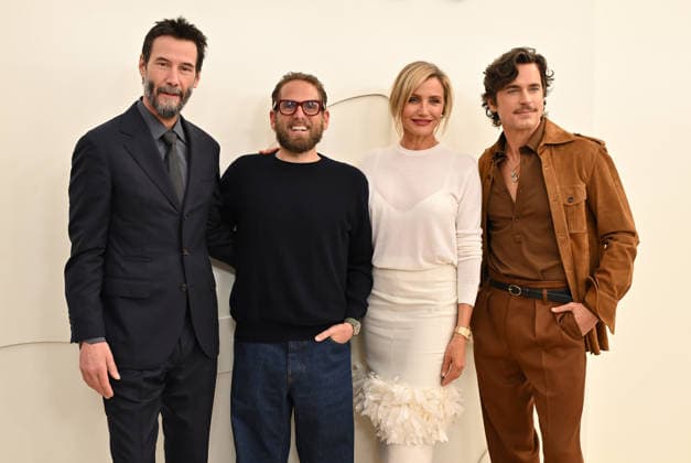 Apple TV Press Day Keanu Reeves, Jonah Hill, Cameron Diaz and Matt Bomer arriving to Apple TV Press Day at Barker Hanger on February 03, 2026 in Santa Monica, CA. Santa Monica Barker Hanger California USA Copyright: xLISAxOConnor AFF-USA.comx