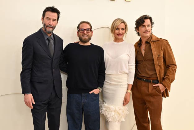 Apple TV Press Day Keanu Reeves, Jonah Hill, Cameron Diaz and Matt Bomer arriving to Apple TV Press Day at Barker Hanger on February 03, 2026 in Santa Monica, CA. Santa Monica Barker Hanger California USA Copyright: xLISAxOConnor AFF-USA.comx