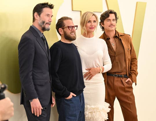 Apple TV Press Day Keanu Reeves, Jonah Hill, Cameron Diaz and Matt Bomer arriving to Apple TV Press Day at Barker Hanger on February 03, 2026 in Santa Monica, CA. Santa Monica Barker Hanger California USA Copyright: xLISAxOConnor AFF-USA.comx