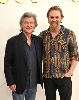 Apple TV Press Day Kurt Russell and Wyatt Russell arriving to Apple TV Press Day at Barker Hanger on February 03, 2026 in Santa Monica, CA. Santa Monica Barker Hanger California USA Copyright: xLISAxOConnor AFF-USA.comx