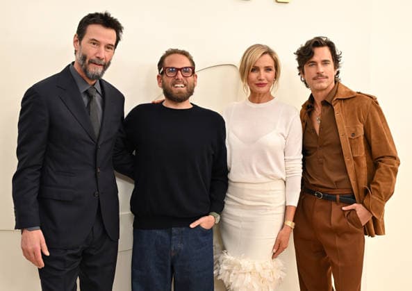 Apple TV Press Day Keanu Reeves, Jonah Hill, Cameron Diaz and Matt Bomer arriving to Apple TV Press Day at Barker Hanger on February 03, 2026 in Santa Monica, CA. Santa Monica Barker Hanger California USA Copyright: xLISAxOConnor AFF-USA.comx