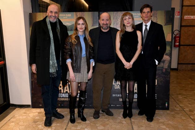 Milan, photocall for the film We ll Work When We Grow Up - Alessandro Egger, Enzo Giraldo, Marianna Folli, Claudia Stecher, Antonio Albanese  Copyright: xAlbertoxTerenghix xipa-agency.netx xComi Terenghix IPA_Agency_IPA70936528
