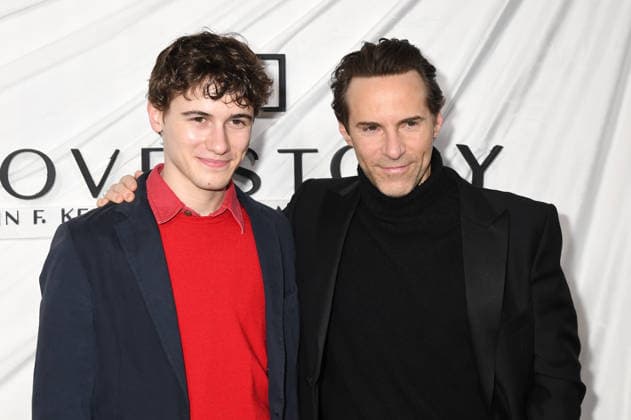 NEW YORK, NY - FEBRUARY 3: Sam Nivola and Alessandro Nivola at the premiere of FX™s Love Story: John F. Kennedy Jr. & Carolyn Bessette at Carnegie Hall on February 3, 2026 in New York City. Copyright: xmpi099 MediaPunchx