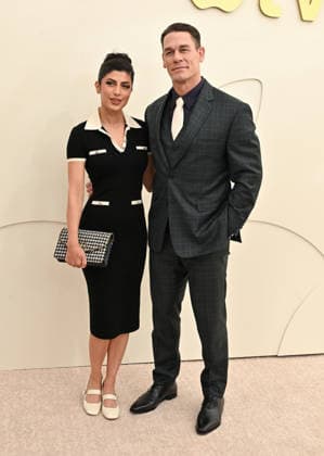 Apple TV Press Day John Cena and Shay Shariatzadeh arriving to Apple TV Press Day at Barker Hanger on February 03, 2026 in Santa Monica, CA. Santa Monica Barker Hanger California USA Copyright: xLISAxOConnor AFF-USA.comx