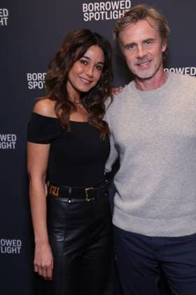 Los Angeles CA Feb 3: Emmanuelle Chriqui & Sam Trammel at The Borrowed Spotlight exhibition premiere on February 3, 2026 Copyright: xAdMediax xMediaPunchx
