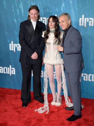 Dracula Premiere - Los Angeles, USA LOS ANGELES, USA. February 03, 2026: Caleb Landry Jones, Zoe Bleu & Christoph Waltz at the premiere for Dracula at the TCL Chinese Theatre. Los Angeles CA USA  Copyright: xPaulxSmith Featureflashx