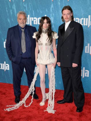Dracula Premiere - Los Angeles, USA LOS ANGELES, USA. February 03, 2026: Luc Besson, Zoe Bleu & Caleb Landry Jones at the premiere for Dracula at the TCL Chinese Theatre. Los Angeles CA USA  Copyright: xPaulxSmith Featureflashx