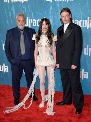 Dracula Premiere - Los Angeles, USA LOS ANGELES, USA. February 03, 2026: Luc Besson, Zoe Bleu & Caleb Landry Jones at the premiere for Dracula at the TCL Chinese Theatre. Los Angeles CA USA  Copyright: xPaulxSmith Featureflashx