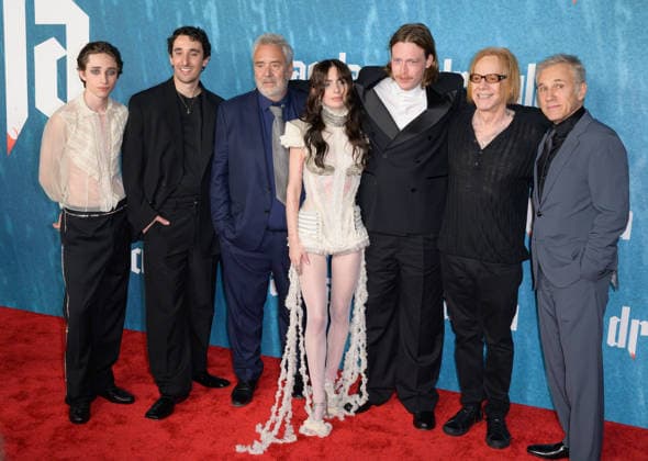 Dracula Premiere - Los Angeles, USA LOS ANGELES, USA. February 03, 2026: Raphael Luce, Ewens Abid, Luc Besson, Zoe Bleu, Caleb Landry Jones, Danny Elfman & Christoph Waltz at the premiere for Dracula at the TCL Chinese Theatre. Los Angeles CA USA  Copyright: xPaulxSmith Featureflashx